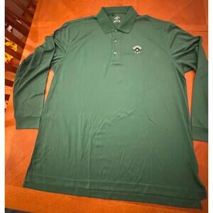 Monterey Club Wilmington Club Long Sleeve Polo Shirt Green Size XL